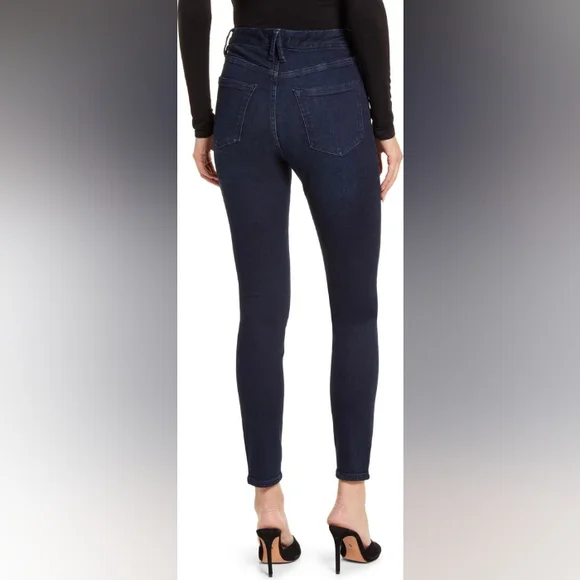 Good American The Good Leg Skinny Jean BLUE224 - Picture 3 of 13